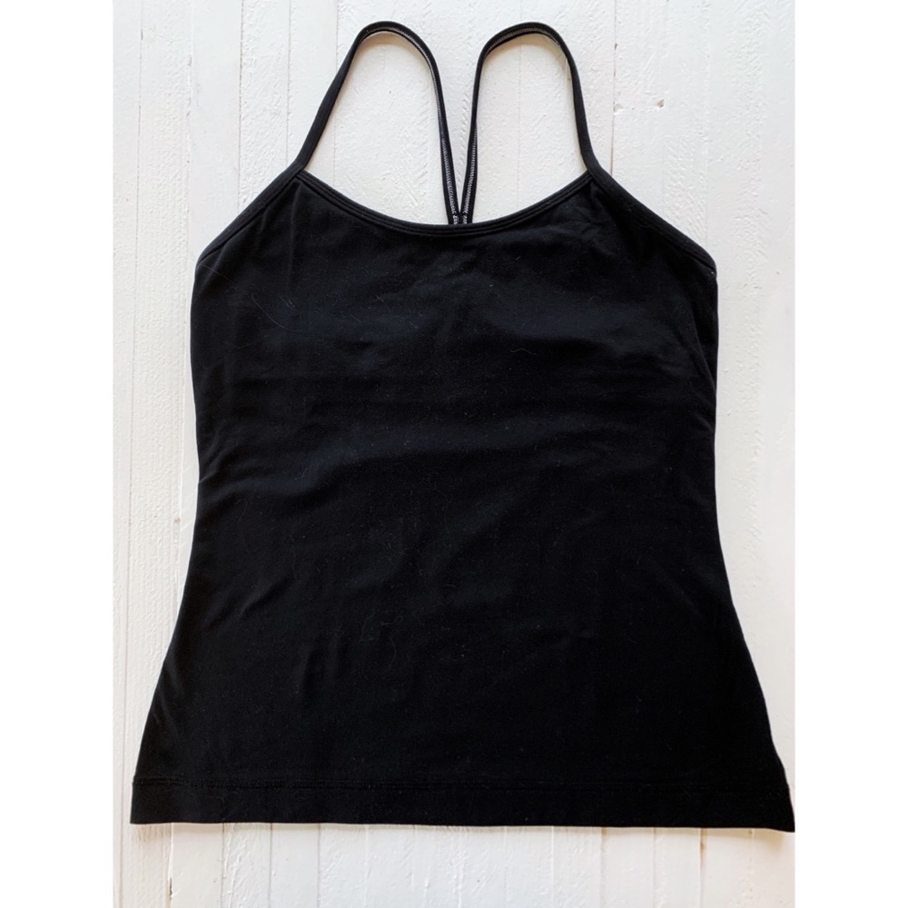 Lululemon Power Y Tank Black Size 6